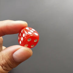 10pcs Red Game Dice Set for Family Board Game Accessories
