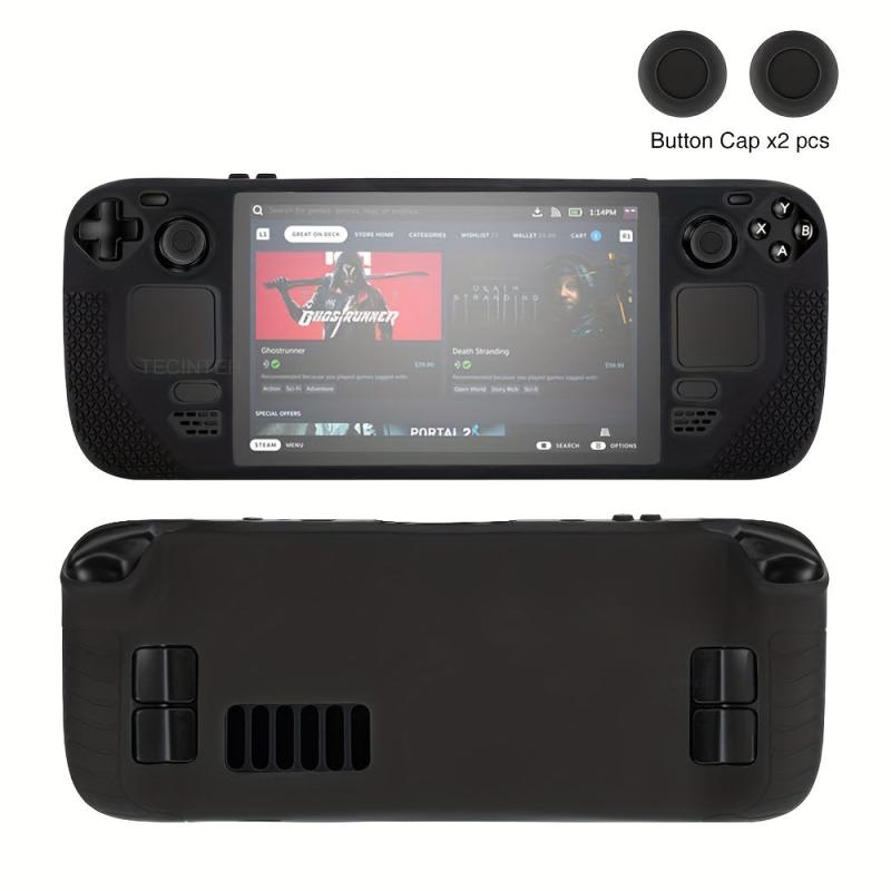 Silicone Protective Case for Steam Deck with Thumb Grip Caps