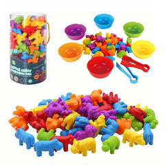 Rainbow Counting Bear Sorting Toys Educational Sensory Toy