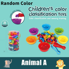 Rainbow Counting Bear Sorting Toys Educational Sensory Toy