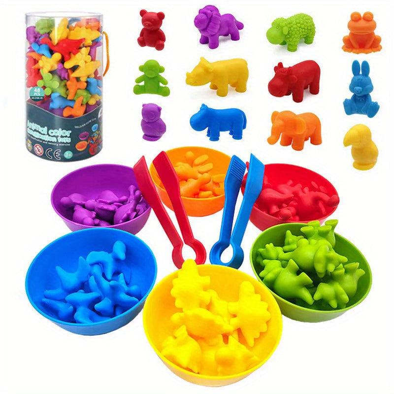 Rainbow Counting Bear Sorting Toys Educational Sensory Toy