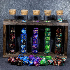 7pcs Test Tube Dice sided Dice Fun Indoor Game Toy Gift For Kids