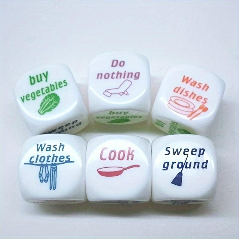 Housework Adult Dice Set, Couple Creative Gift, Holiday Accessory