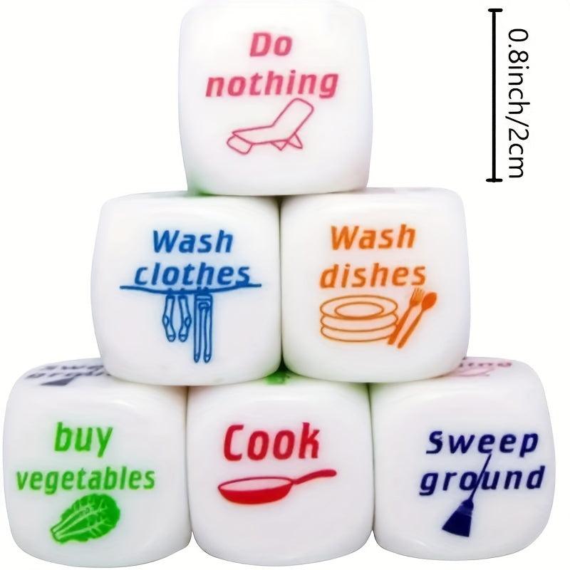 Housework Adult Dice Set, Couple Creative Gift, Holiday Accessory