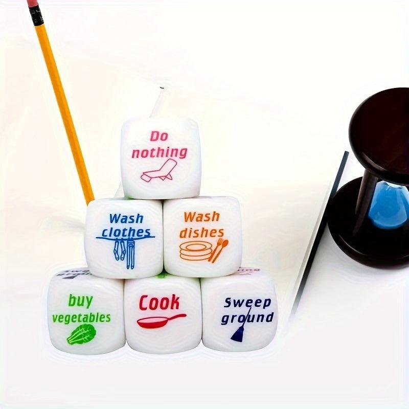 Housework Adult Dice Set, Couple Creative Gift, Holiday Accessory