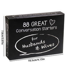 88 Conversation Starters Couples Game For Parties Christmas Halloween