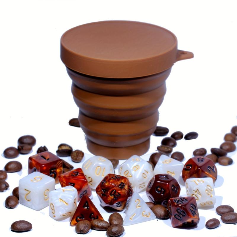 Coffee Dice Set & Cup - Table Games Collecting Gift