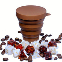 Coffee Dice Set & Cup - Table Games Collecting Gift