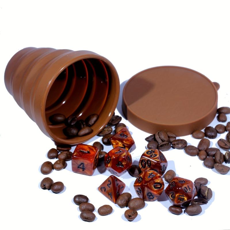 Coffee Dice Set & Cup - Table Games Collecting Gift
