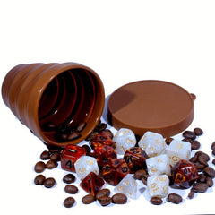 Coffee Dice Set & Cup - Table Games Collecting Gift