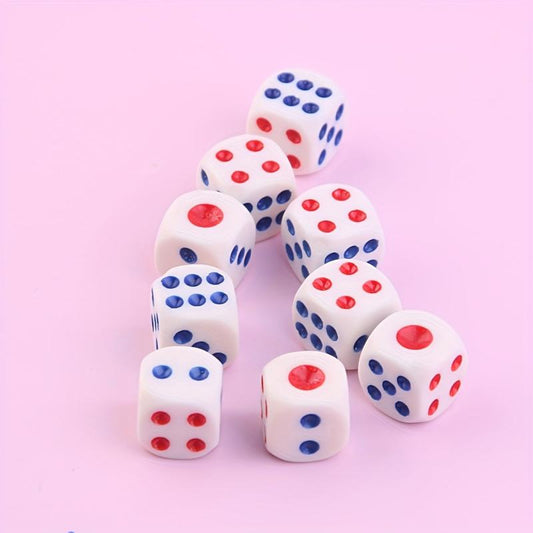 9pcs 14mm Standard Opaque Dice for Board Games