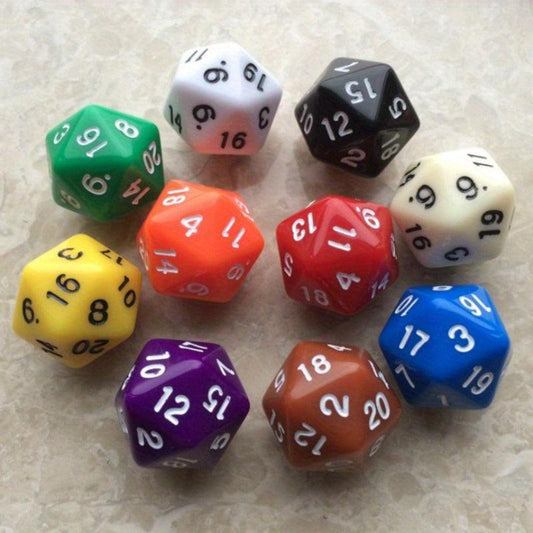 1 Pc 20 sided Dice Number Dices For Number Games