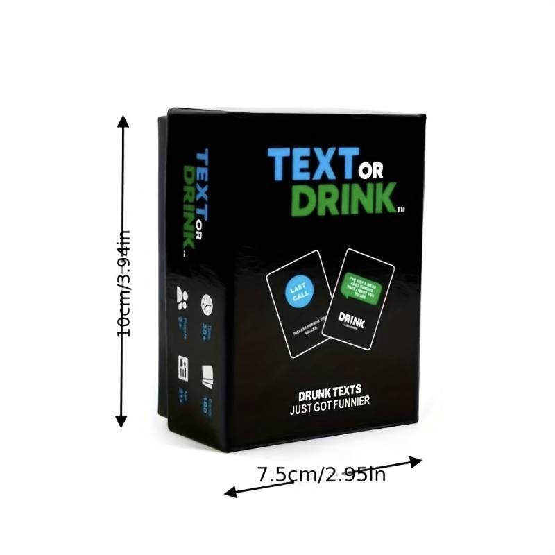 Text Or Drink English Drinking Game For Parties