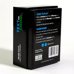 Text Or Drink English Drinking Game For Parties