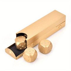 Aluminium Alloy Dices Set for Poker Game with Storage Box