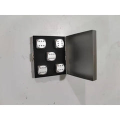 Aluminium Alloy Dices Set for Poker Game with Storage Box