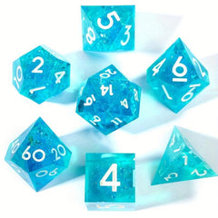 7pcs Sharp Edge Polyhedron Dices for Role-playing Games