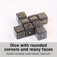 5pcs Multiplayer Dice Set for Party Games