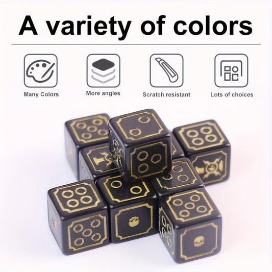 5pcs Multiplayer Dice Set for Party Games