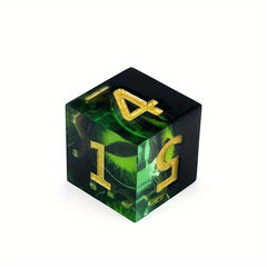 7pcs Resin Green Dragon's Eye Devil's Eye Dices Board Game