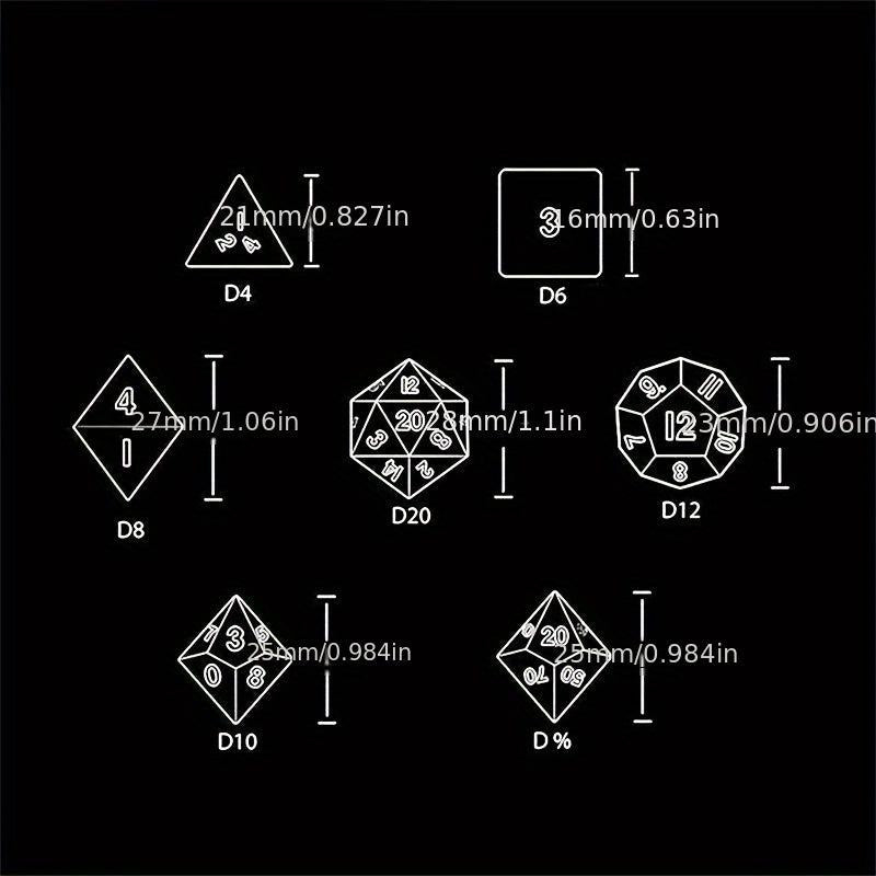 7pcs Resin Green Dragon's Eye Devil's Eye Dices Board Game
