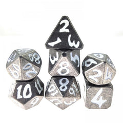 Dragon Scale Metal Glowing Dice Set