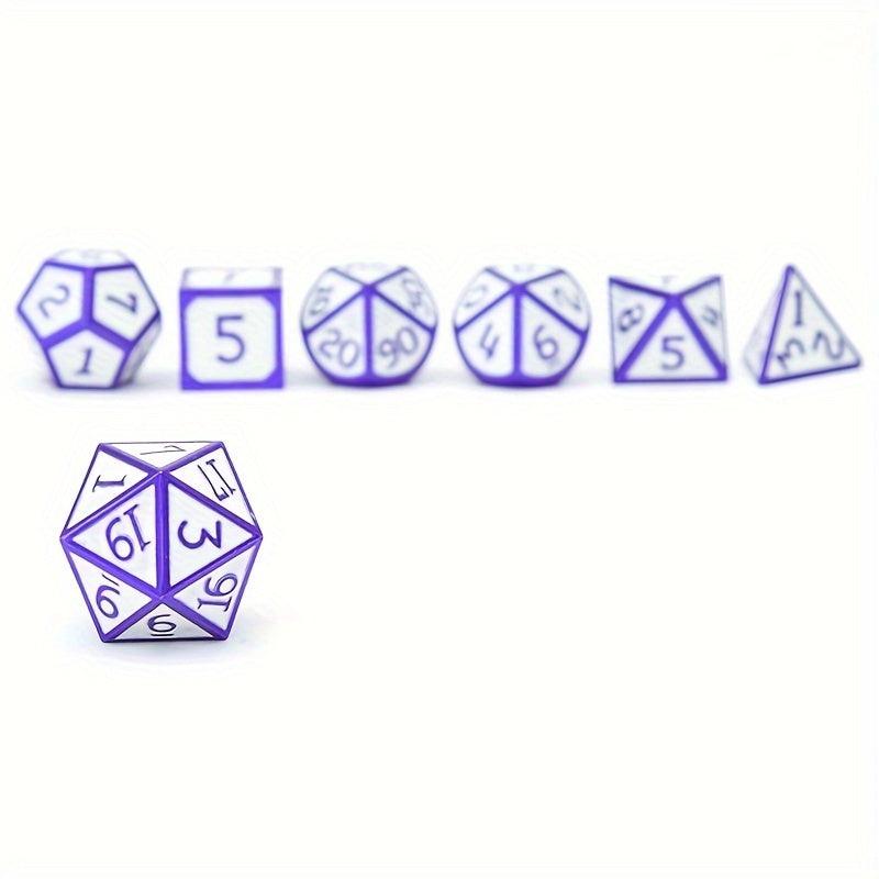 7pcs Metal Dice Set For Halloween Party