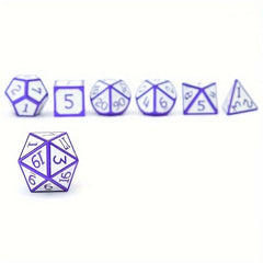 7pcs Metal Dice Set For Halloween Party