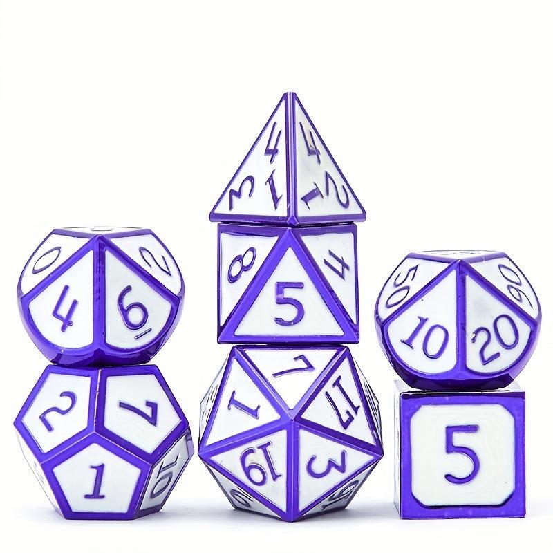 7pcs Metal Dice Set For Halloween Party