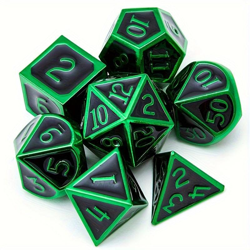 7pcs Metal Dice Set For Halloween Party