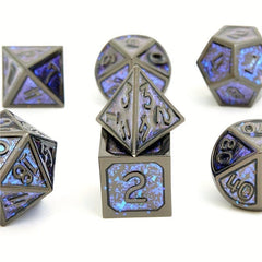 7pcs Metal Dice Set For Halloween Party