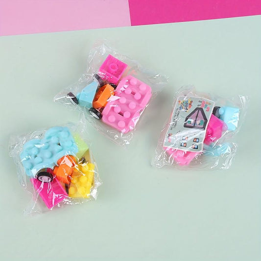 10pcs Cartoon Mini Puzzle Building Blocks Car Toys