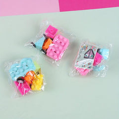 10pcs Cartoon Mini Puzzle Building Blocks Car Toys
