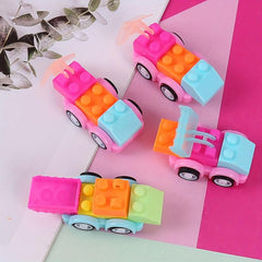 10pcs Cartoon Mini Puzzle Building Blocks Car Toys
