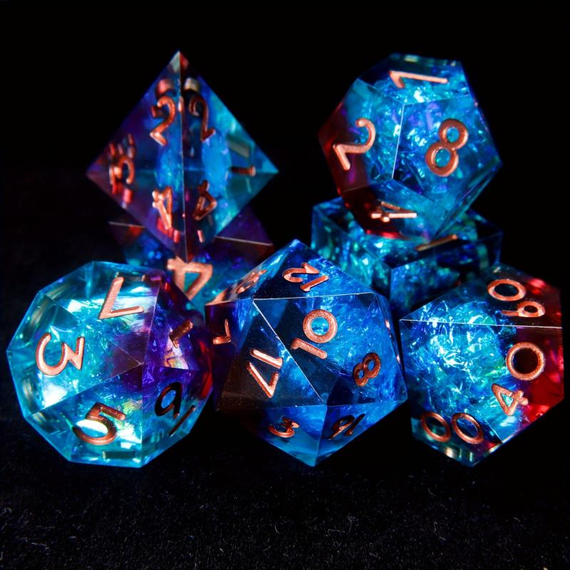 7pcs Polyhedral Dices - Cosplay Board Game Gift