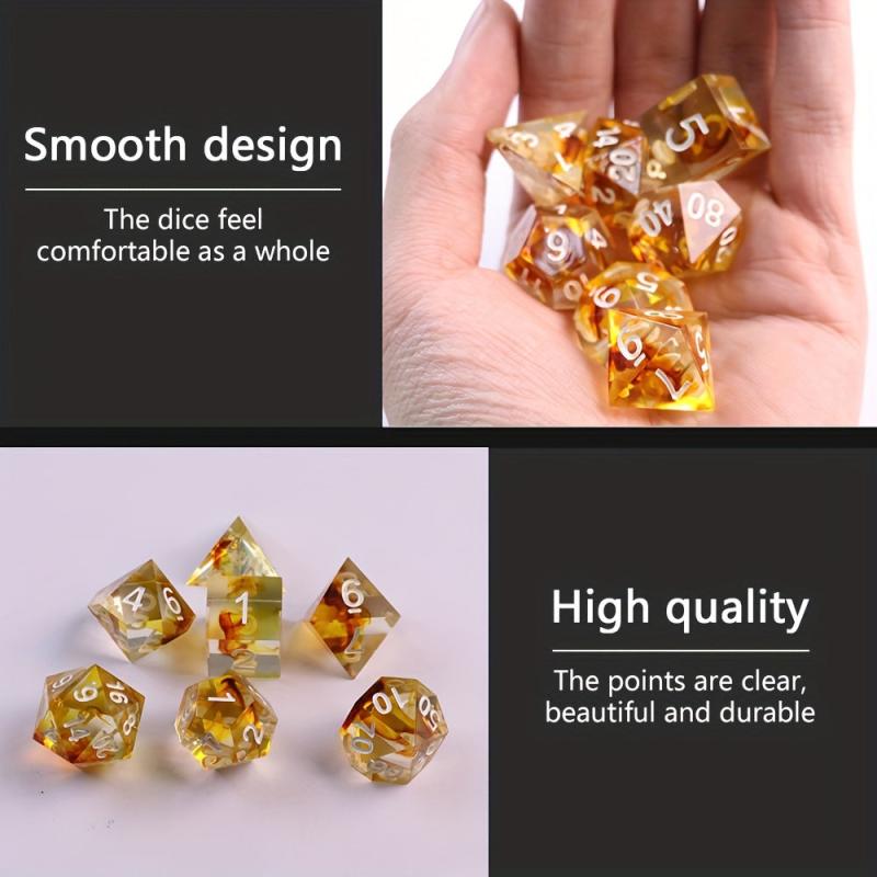 7pcs Polyhedral Dice Set for Tabletop Games