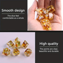 7pcs Polyhedral Dice Set for Tabletop Games