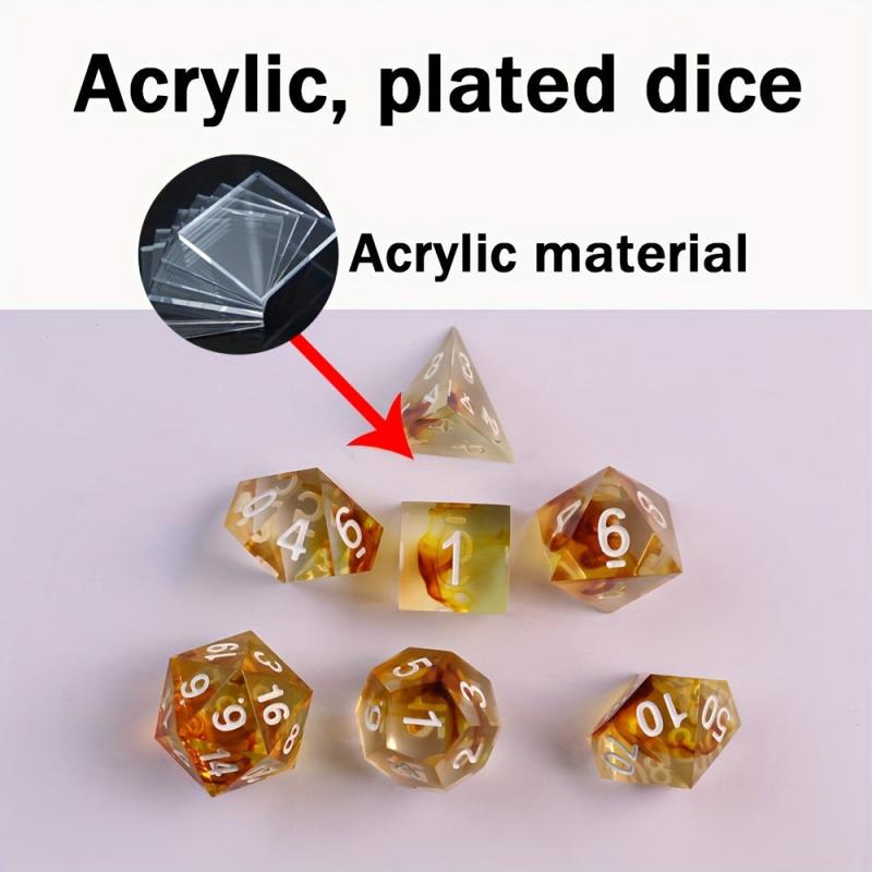 7pcs Polyhedral Dice Set for Tabletop Games