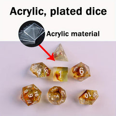 7pcs Polyhedral Dice Set for Tabletop Games
