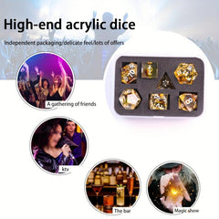 7pcs Polyhedral Dice Set for Tabletop Games