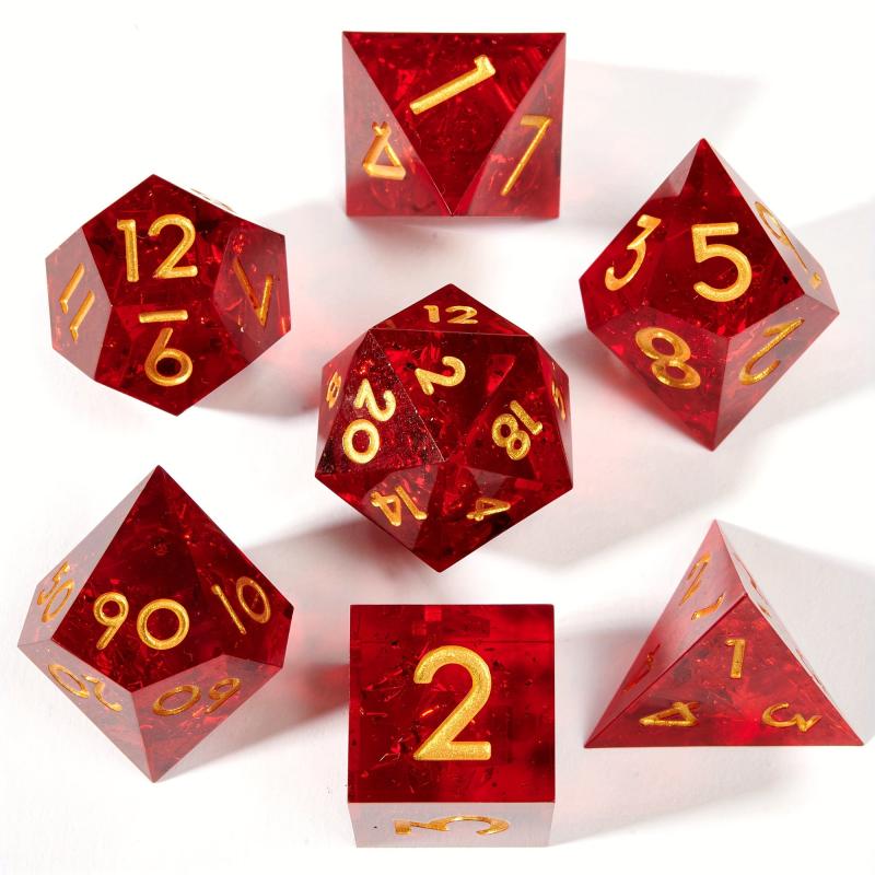 7pcs Polyhedral Dice Set for Tabletop Games - Halloween and Christmas Toys