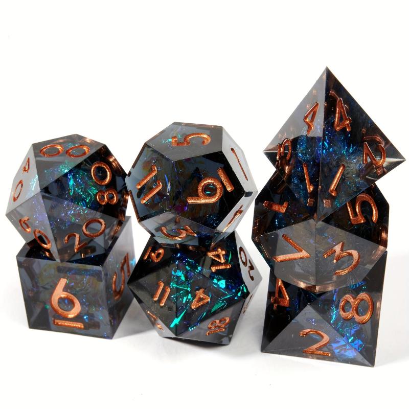 7pcs Polyhedral Dice Set for Tabletop Games - Halloween and Christmas Toys