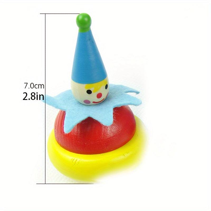 2pcs Wooden Colorful Decompression Gyros Gift
