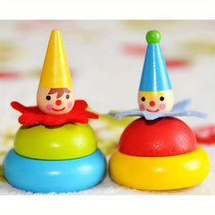 2pcs Wooden Colorful Decompression Gyros Gift