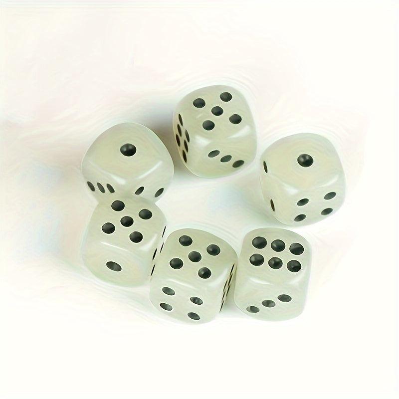Glow In The Dark Dice Set And Dot Acrylic Rounded Dot Dices