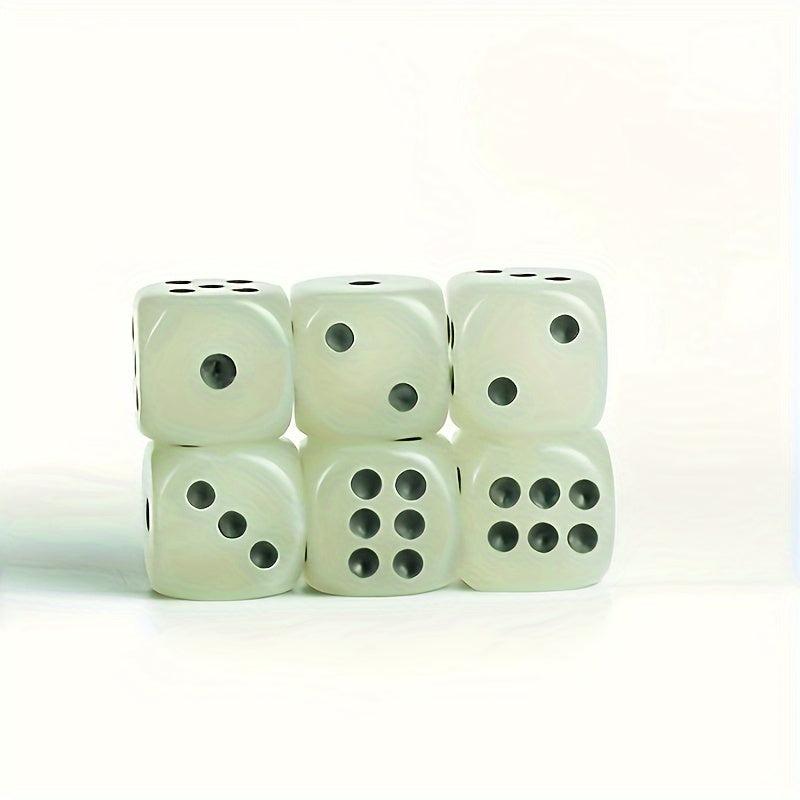 Glow In The Dark Dice Set And Dot Acrylic Rounded Dot Dices