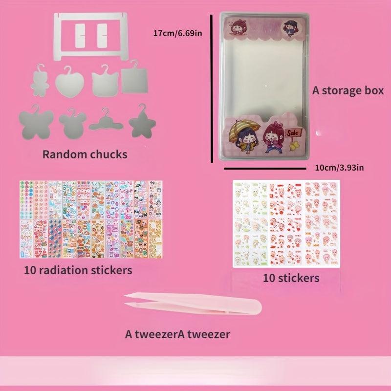Guka Hanger Acrylic DIY Creative Decorative Chuck Hand Ledger Sticker Set