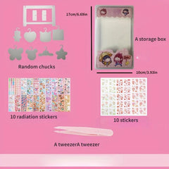 Guka Hanger Acrylic DIY Creative Decorative Chuck Hand Ledger Sticker Set