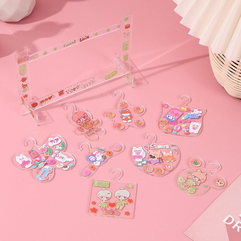 Guka Hanger Acrylic DIY Creative Decorative Chuck Hand Ledger Sticker Set