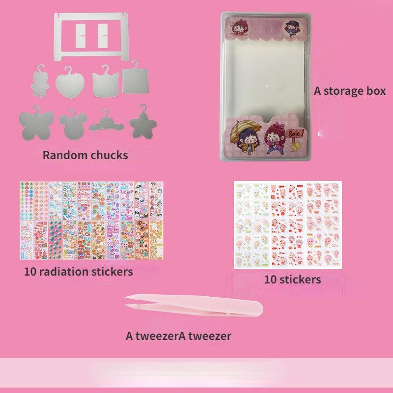 Guka Hanger Acrylic DIY Creative Decorative Chuck Hand Ledger Sticker Set